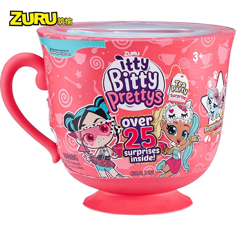 ZURU girl oversized afternoon tea blind box mini surprise doll tea cup teapot change magic toy 3 year old gift