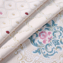 European chenille jacquard sofa fabric cushion pillow dining chair curtain fabric AB version thickened 2 8 m wide