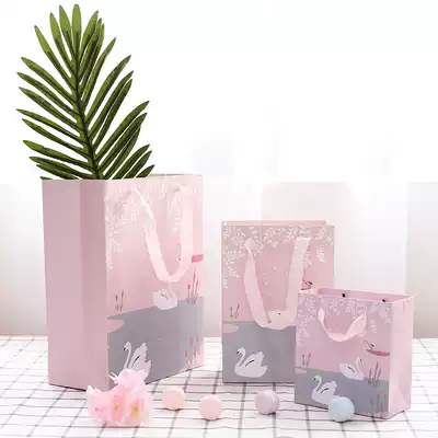 Buy tote bags from 1 yuan to send boyfriend and girlfriend elders gift bags Gift bags Paper bags Clearance