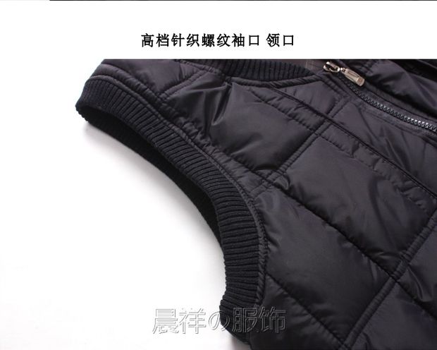 Áo gi lê nam trung niên dày áo thun nam cotton