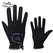 Professional equestrian gloves wear-resistant protection white competition test grade adult children comfortable quality horse riding riding gloves