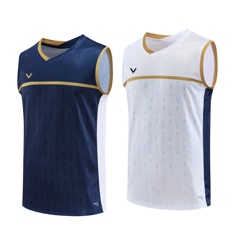 Adult Men's Sleeveless Badminton Jersey Quick-Drying Sleeveless Tennis Sports Training and Competition Jersey with Printing 6508 Adult Men's Sleeveless Badminton Jersey Quick-Drying Sleeveless Tennis Sports Training and Competition Jersey with Printing 6508