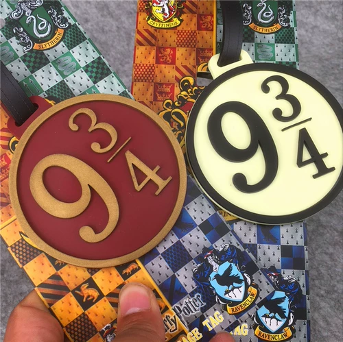 Багажная бирка, значок из ПВХ, чемодан, мультяшная подвеска