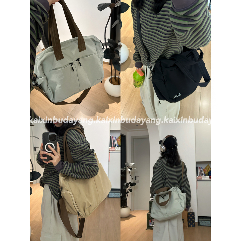 [Happy and Never Closing] Large-Capacity Short-Distance Travel Bag, Single-Shoulder Crossbody Sports and Fitness Bag, Lightweight Handbag