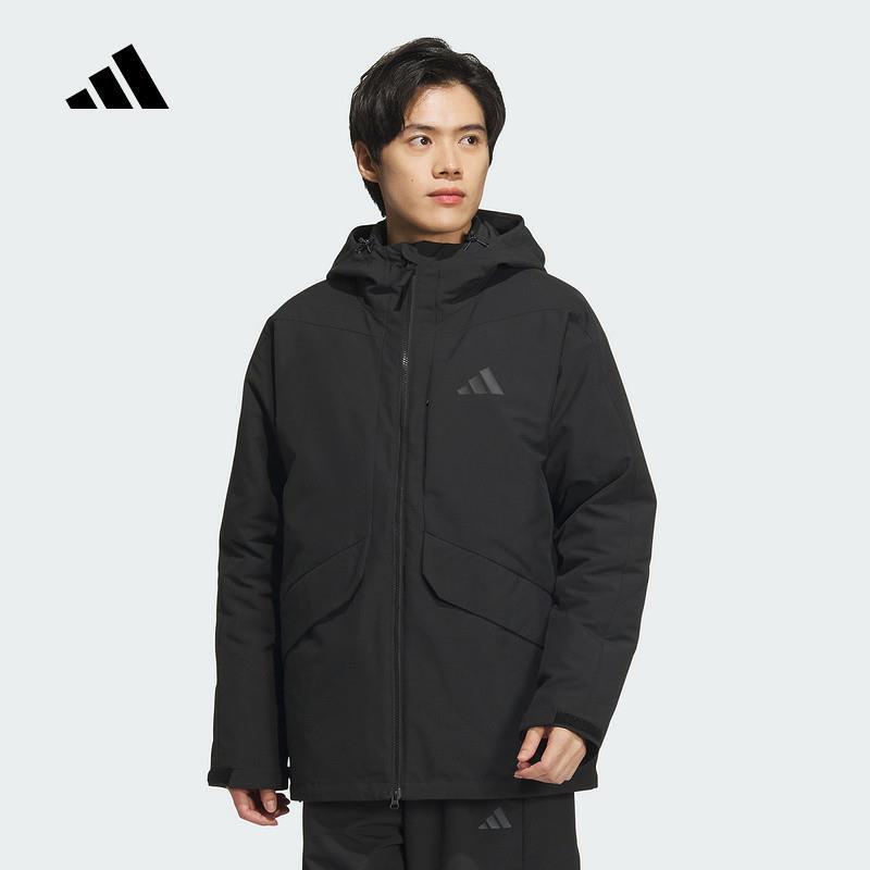 Adidas Men's 2024 Winter New Mid-Length Three-In-One Hooded down Jacket Jy4215 Adidas Men's 2024 Winter New Mid-Length Three-In-One Hooded down Jacket Jy4215