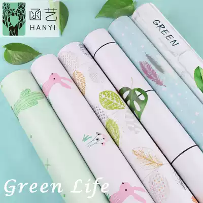 10m wallpaper self-adhesive waterproof bedroom warm small fresh wall stickers dormitory renovation net red wallpaper plaid ins