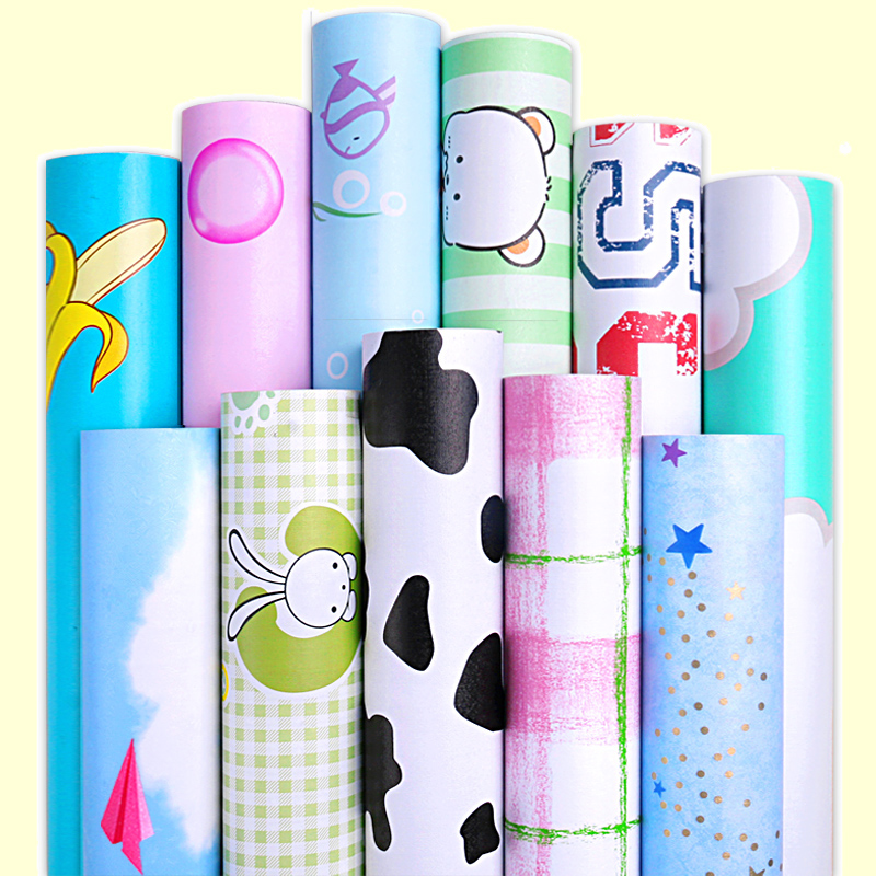 Cartoon Wall Sticker Wallpaper for Children's Bedroom Kindergarten Decorated Wallpaper for Student Dormitory Room Wallpaper