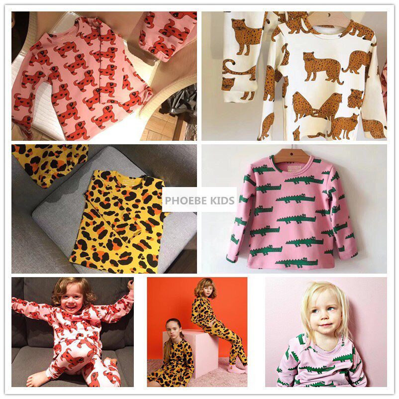 Hugo same style autumn and winter male and female baby Kaimei velvet heating underwear ins children plus velvet thickened home clothes