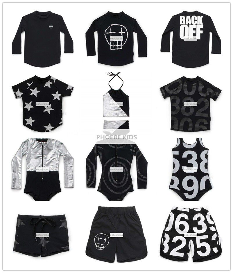 American nu same baby children's 19 spring and summer one-piece swimsuit boys and girls baby swimsuit shorts sun protection surf suit