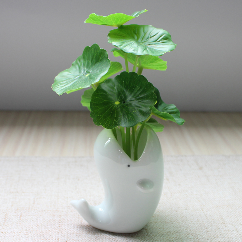 Tea Spotting Piece Creative Ceramic Boutique Small Floral to Raise Home Little Frescoed Hydropony vase Zen Sermon Art Deco