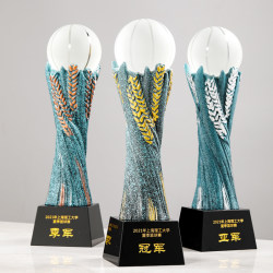 Crystal Basketball, Football, Tennis, Billiards, Volleyball, Golf Competition Trophies, Student Sports Competition Championship Prizes