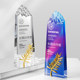 New Color-Printed Crystal Mountain Peak Medal Creative Trophy for Climbing Peaks, Annual Meeting Team Award, Mountaineering Association Trophy