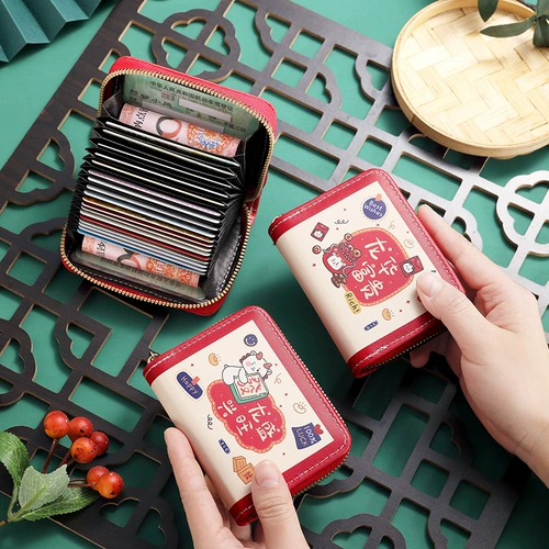 Мультяшный вместительный и большой картхолдер, портативный ультратонкий маленький кошелек, 2024 года