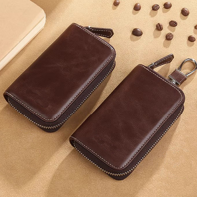 Key Bag 2026 New Model Large Capacity Leather Key Bag Men's Key Storage Bag Women's Car Key Bag Cover