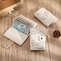 Мультяшный картхолдер, милый вместительный и большой ультратонкий маленький кошелек для водительских прав, котенок