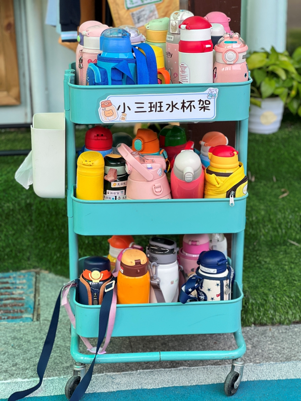 Kindergarten Insulated Water Cup Storage Rack, School Student Backpack Storage Rack, Outdoor Tool Cart, Trolley Storage Rack