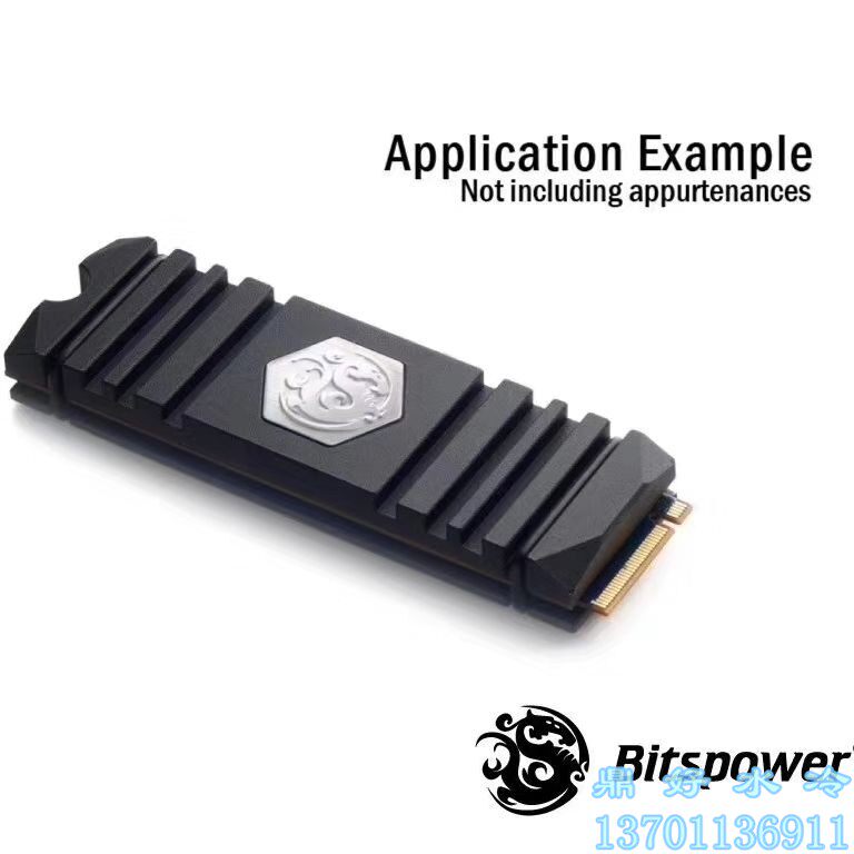 Tripod Good Water BP M 2 SSD Solid State Hard disc Radiators Radiators BP-HDM2HS-BK Support 2280