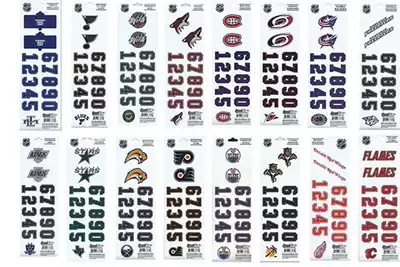Ice hockey Helmet Number stickers Helmet Stickers Ice Hockey Number stickers Helmet Stickers Ice Hockey Hockey Fan Stickers Car stickers