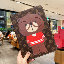Cartoon iPad protective shell 10 2 inch new pro11 leather suit air 5 protective suit 18 9 7 mini3456