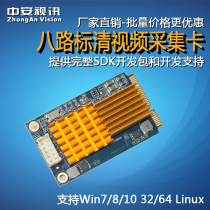 Zhongan video SV8000ME standard definition Mini PCI-E video capture card 8 analog signals medical images