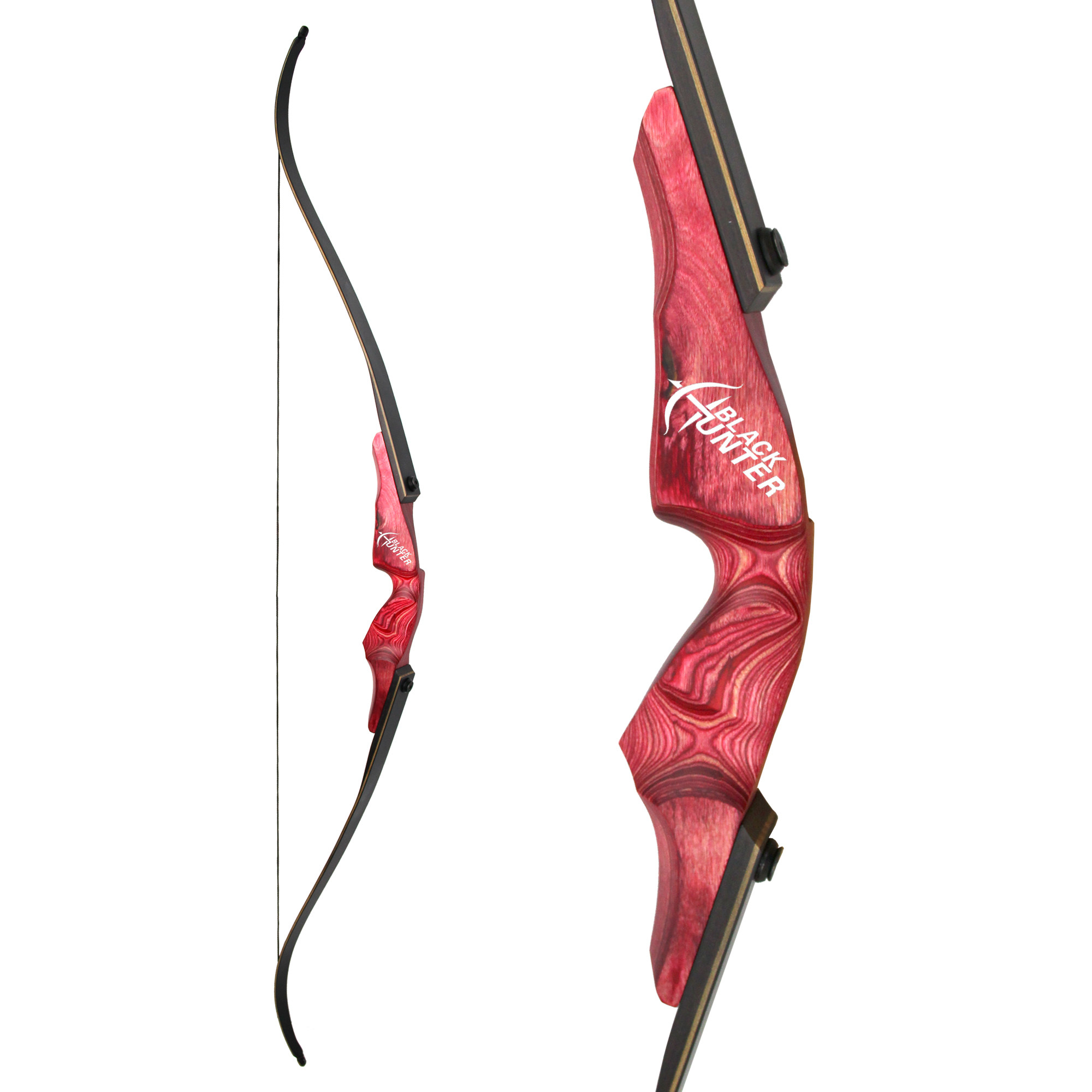 Reborn Traditional American reverse bow promotion competition Outdoor shooting equipment equipment solid wood two-piece bow and arrow