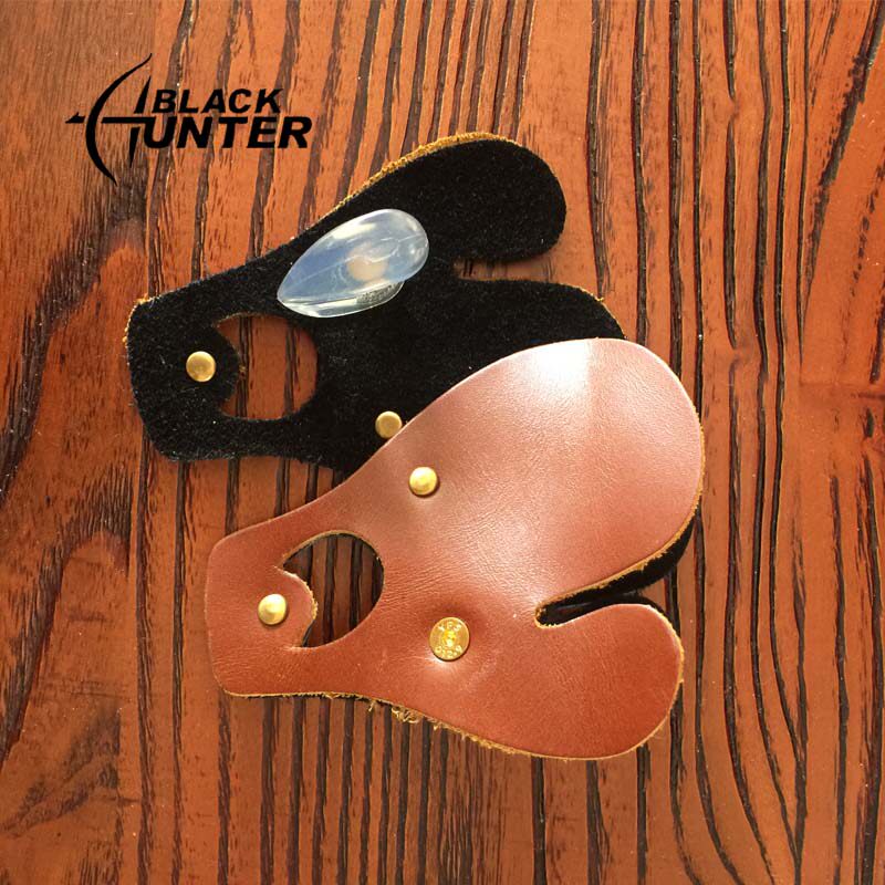 Anti-curved bow Mediterranean cowhide finger protection Traditional competitive beauty hunting gloves Archery equipment competition protective gear outdoor shooting