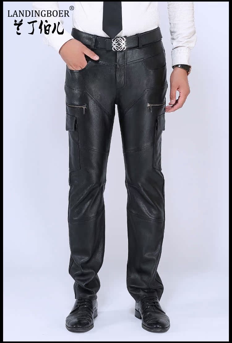 Pantalon cuir homme droit LANDINGBOER pour hiver - Ref 1491191 Image 11