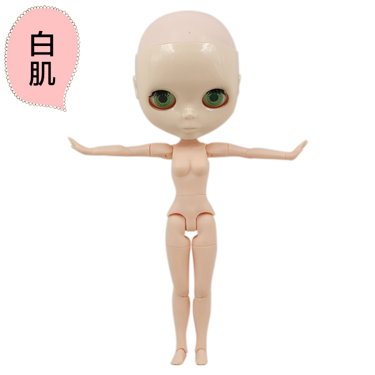 ICY DBS little ragdoll no makeup white muscle black muscle sunburn muscle ultimate black bald head wearing wig hair transplant change baby