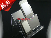Acrylic double-layer short shelf mobile phone display stand mobile phone holder mobile phone holder 15cm