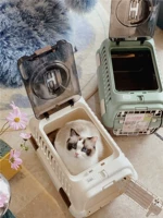 Lipkle Pet Air Box Care Cage и держите коробку для маленькой собачьей кошки из портативной космической кошки сумки для кошки