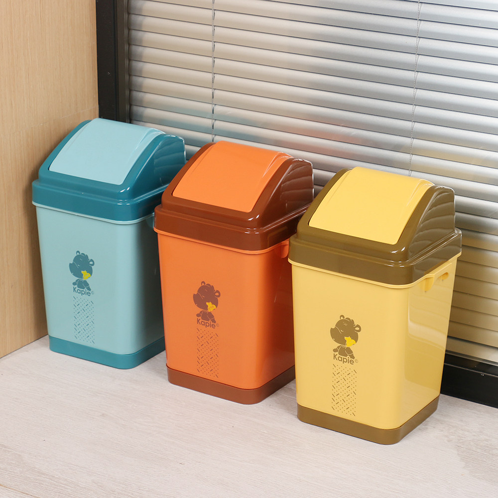 Share Flip Trash Can Thicken Home Ecstasy Trash Cans Square Office Wastepaper Dressing Room Trash Cans