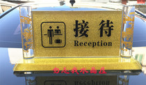 Crystal sign Dragon Pillar Guide Crystal Cashier Reception Guide Brand Hotel Restaurant Crystal General Service Desk