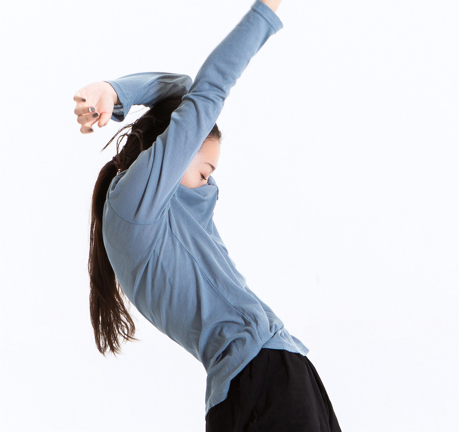 Coat one (WG892 section) Modern dance practice Dance Suit Long Sleeve Loose Large Size Code Yoga Performance Dance Suit