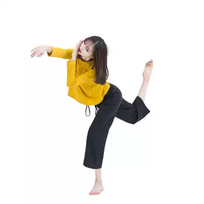 (Painted a 1712) modern dance jacket dance practice costume personality macaron color yoga Leisure