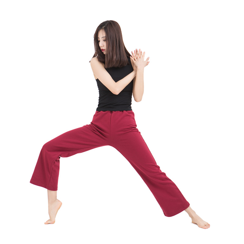 (Tu Yi Re9) Men's and women's modern dance training pants dance pants straight pants sports casual pants yoga pants