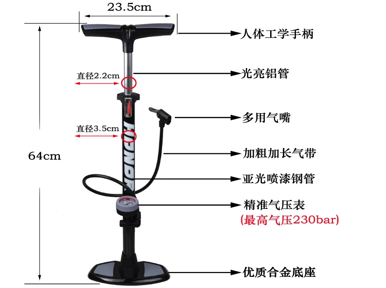 Pompe à vélo - Ref 2396119 Image 8