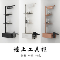 Beauty Hair Shop Mirror Desk Tool Bench Network Red Drawer Hung Wall Shelve Hair Salon Special Haircut Hairdressers Tool Cabinet