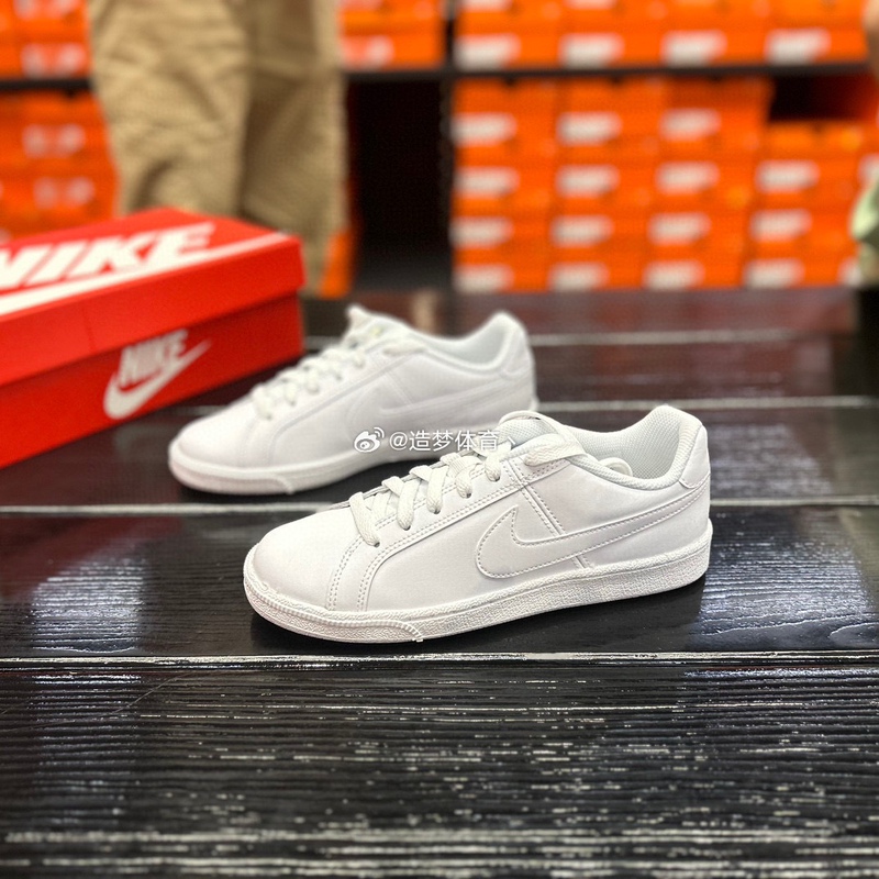 Nike Women's Court Royal Sports Casual White Shoes Low-Top Pure White Wear-Resistant Sneakers 749867