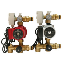 Floor heating mixing water center manual mixing water center connection sub-water collector to speed up circulation temperature control mixing water center floor heating