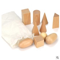 Geometry three-dimensional group mystery bag kindergarten teaching aids Montai Montessori early education shape sensory cognitive toys