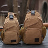 Canvas men's bag chest bag sports casual crossbody bag