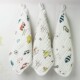 Washed gauze square towel six-layer baby cotton towel newborn saliva towel face towel kindergarten with hanging buckle