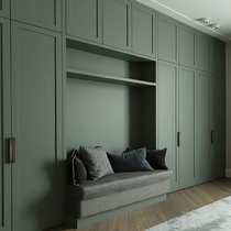 Overall wardrobe custom cloakroom custom-made modern simple wardrobe custom-made walk-in white European Chengdu