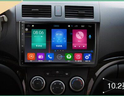 Haimafoi to three generations of Android intelligent voice-controlled large screen audio-visual navigation machine 10 inch to support air conditioning square control