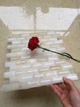 Afghan blue and white jade stone mosaic tile TV sofa entrance background wall home decoration main material modern simple