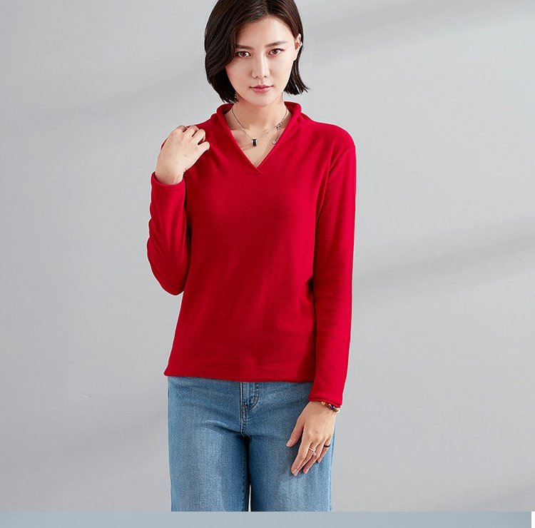 Mùa thu 2018 mới phong cách Siqin áo len cotton văn học dài tay nữ giản dị hoang dã nhiều màu áo khoác len mỏng