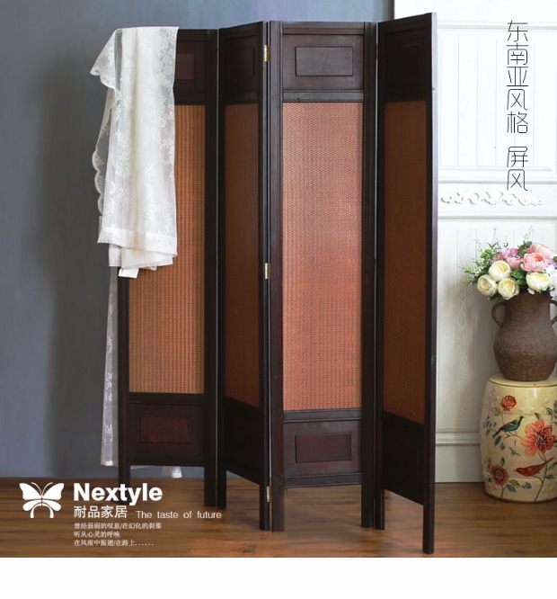 Châu Âu Địa Trung Hải màn hình phân vùng màn hình gấp gỗ tự nhiên phòng khách phòng ngủ cửa hàng phù hợp với cửa sổ phòng đặc biệt - Màn hình / Cửa sổ vách cầu thang gỗ