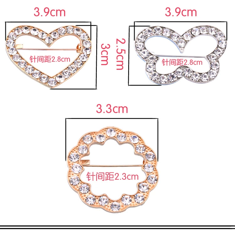 Màu đỏ ròng phong cách nóng bỏng phong cách Hàn Quốc thời trang ngọc trai rhinestone trâm cài đơn giản và linh hoạt phụ kiện nơ thắt nơ - Trâm cài