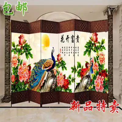 Simple fabric double-sided mobile screen partition folding screen living room bedroom porch folding hotel screen simple modern