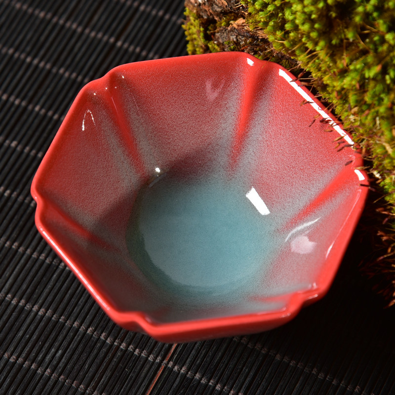 Zheng Xudong Longquan Celadon Red Stove Snow Handmade Cup Creative Ceramic Tea Cup Chinese Tea Cup Large Master Cup
